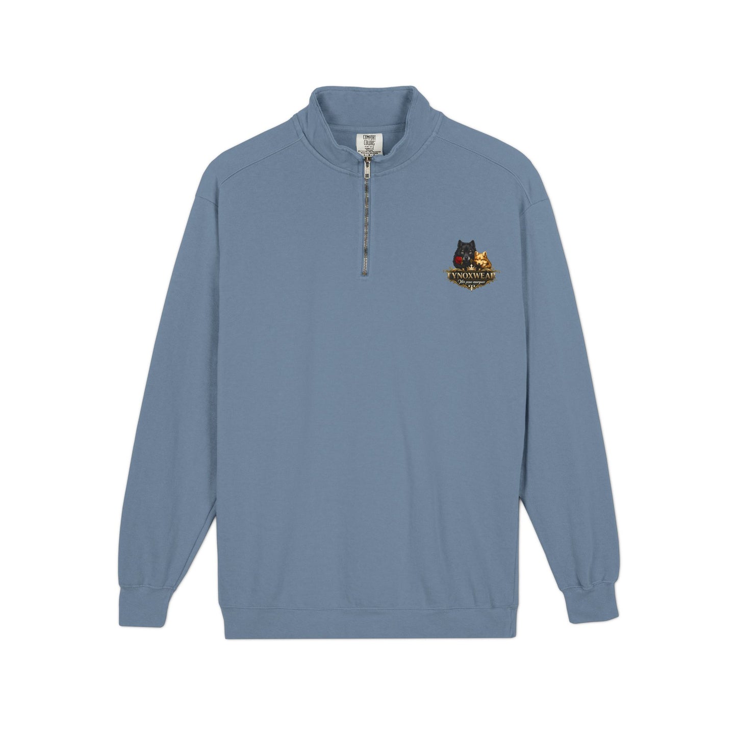 Quarter-Zip Sweatshirt — Embroidered Autumn Cats Logo