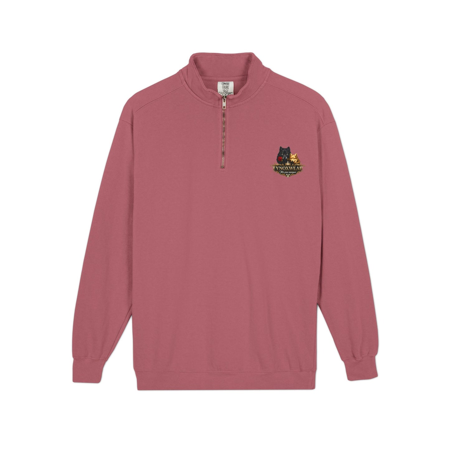 Quarter-Zip Sweatshirt — Embroidered Autumn Cats Logo