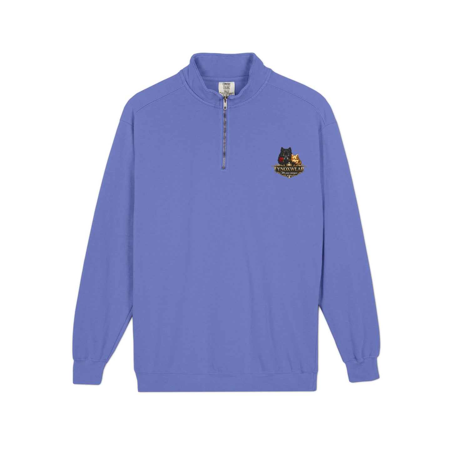 Quarter-Zip Sweatshirt — Embroidered Autumn Cats Logo