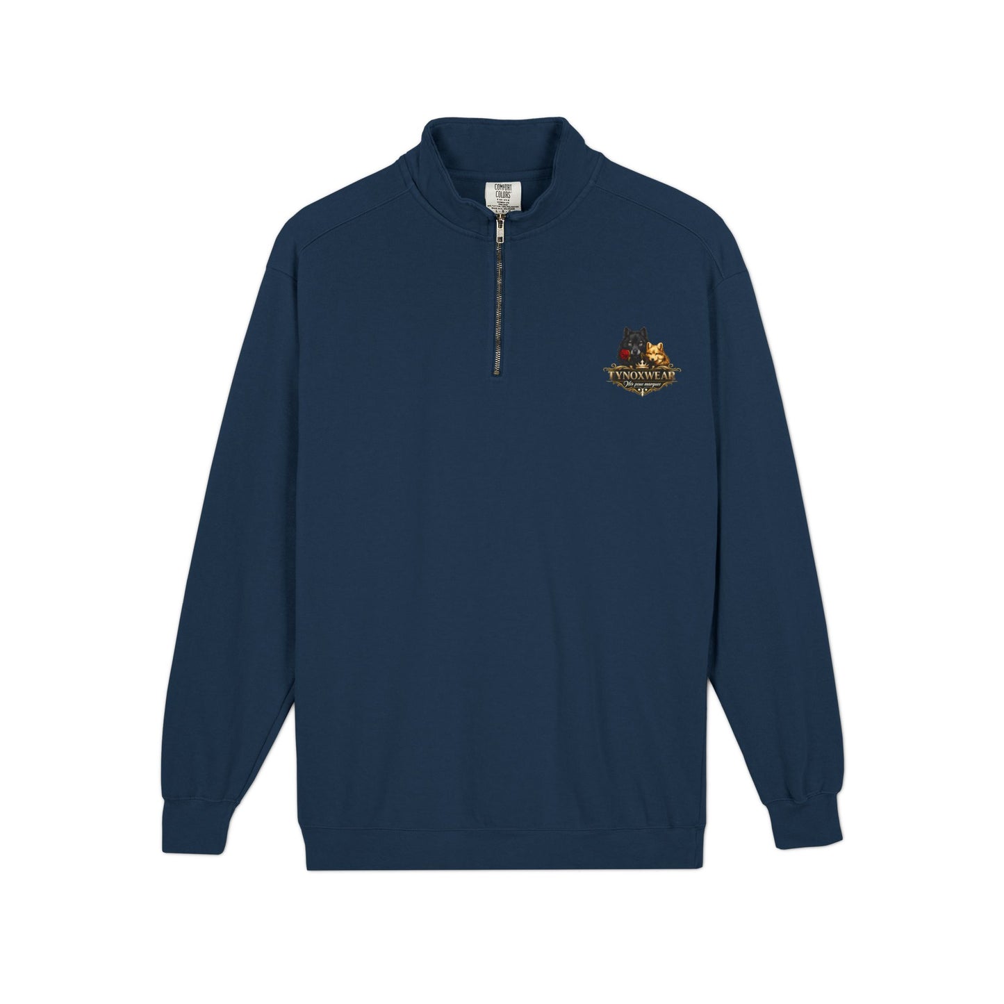 Quarter-Zip Sweatshirt — Embroidered Autumn Cats Logo